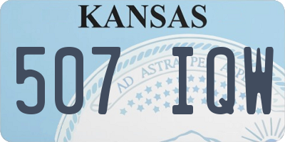 KS license plate 507IQW