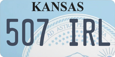 KS license plate 507IRL