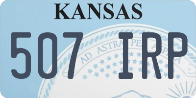 KS license plate 507IRP