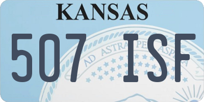 KS license plate 507ISF
