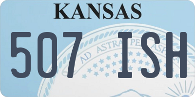 KS license plate 507ISH
