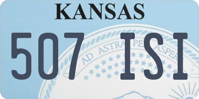 KS license plate 507ISI