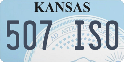 KS license plate 507ISO