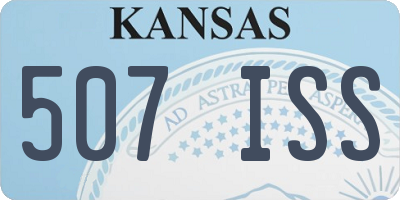 KS license plate 507ISS