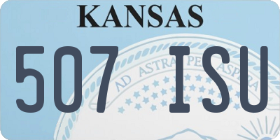 KS license plate 507ISU