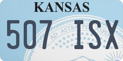 KS license plate 507ISX