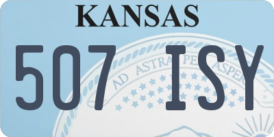 KS license plate 507ISY