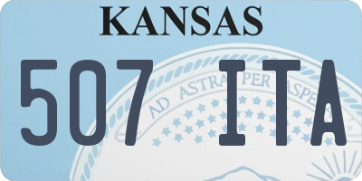 KS license plate 507ITA