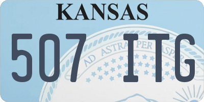 KS license plate 507ITG