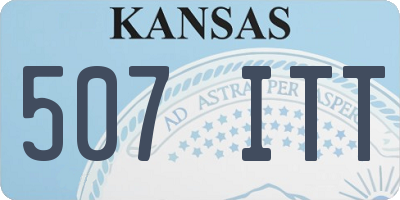 KS license plate 507ITT