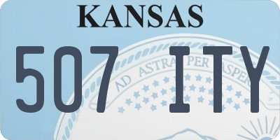 KS license plate 507ITY