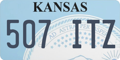 KS license plate 507ITZ