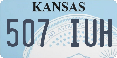 KS license plate 507IUH