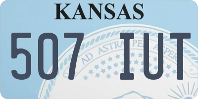 KS license plate 507IUT