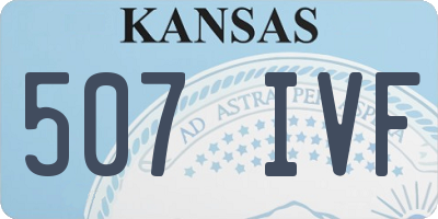 KS license plate 507IVF