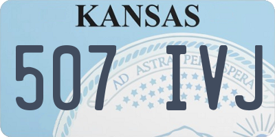 KS license plate 507IVJ