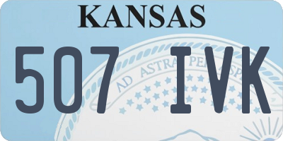 KS license plate 507IVK