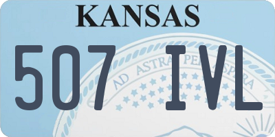 KS license plate 507IVL