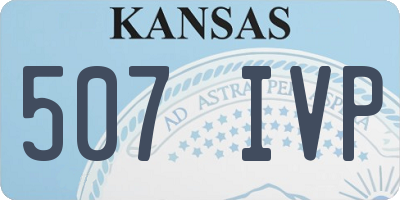 KS license plate 507IVP