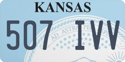 KS license plate 507IVV