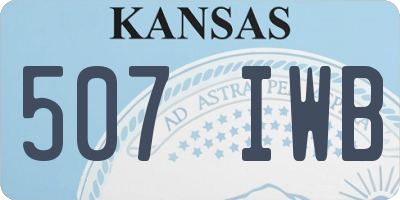 KS license plate 507IWB