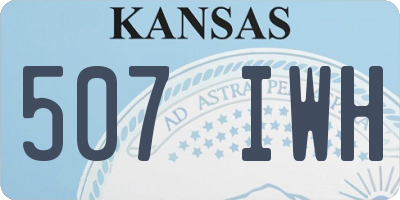 KS license plate 507IWH