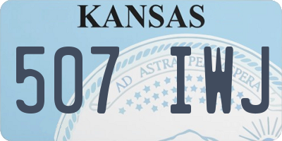 KS license plate 507IWJ
