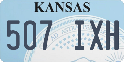 KS license plate 507IXH