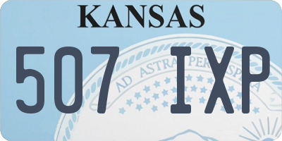 KS license plate 507IXP