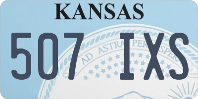 KS license plate 507IXS