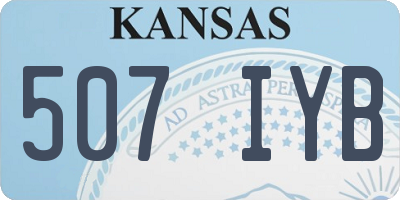 KS license plate 507IYB