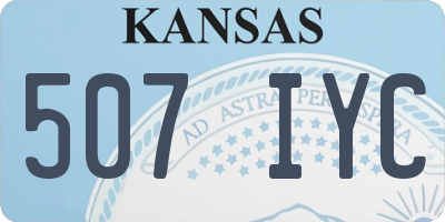 KS license plate 507IYC