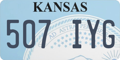 KS license plate 507IYG