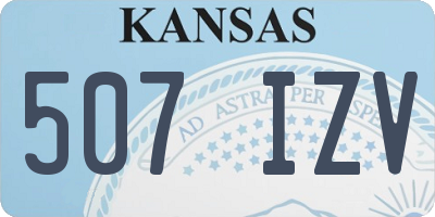 KS license plate 507IZV