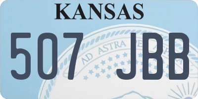 KS license plate 507JBB