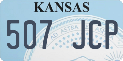 KS license plate 507JCP