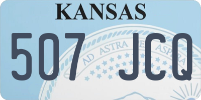 KS license plate 507JCQ