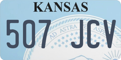 KS license plate 507JCV