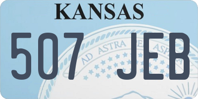 KS license plate 507JEB