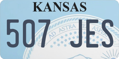 KS license plate 507JES
