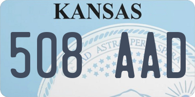 KS license plate 508AAD