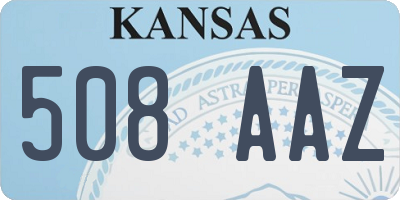 KS license plate 508AAZ