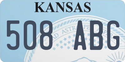 KS license plate 508ABG