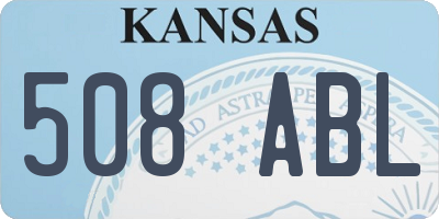 KS license plate 508ABL