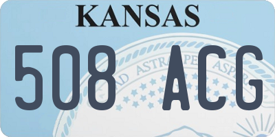 KS license plate 508ACG