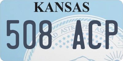 KS license plate 508ACP