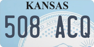 KS license plate 508ACQ