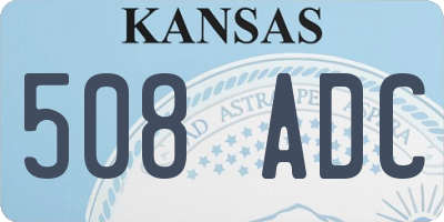 KS license plate 508ADC