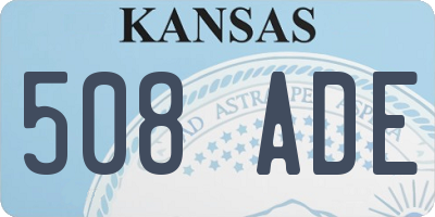 KS license plate 508ADE