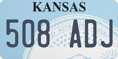 KS license plate 508ADJ